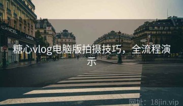 糖心vlog电脑版拍摄技巧，全流程演示