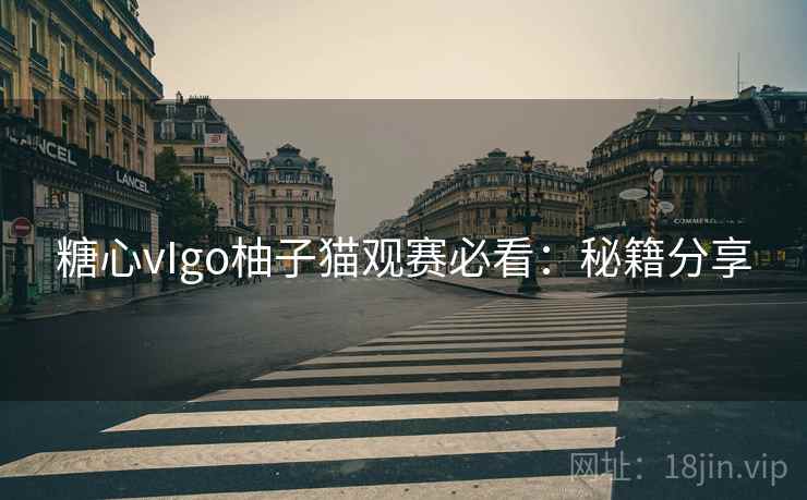 糖心vIgo柚子猫观赛必看：秘籍分享