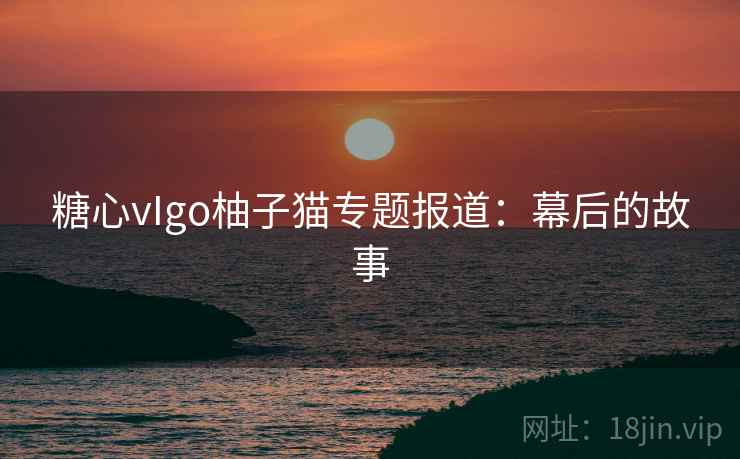 糖心vIgo柚子猫专题报道：幕后的故事